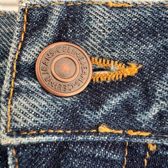 Celine Denim Midi Skirt, size 28. Fits like 27/28 - Picture 8 of 12